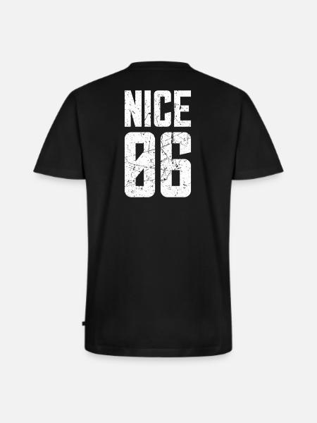 Nice 06 Frankreich Kennzeichen - Männer Premium Bio T-Shirt mit V-Ausschnitt - Schwarz