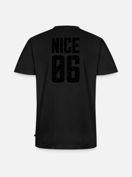 Nice 06 Frankreich Kennzeichen - Männer Premium Bio T-Shirt mit V-Ausschnitt - Schwarz