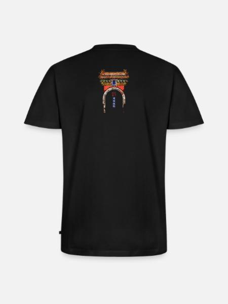 Chinesisch_Architektur_Beihai_Xitianfanjing - Men's Premium Organic T-shirt with V-neck - black
