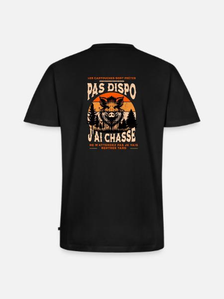 Humorvolle Jagd - Männer Premium Bio T-Shirt mit V-Ausschnitt - Schwarz