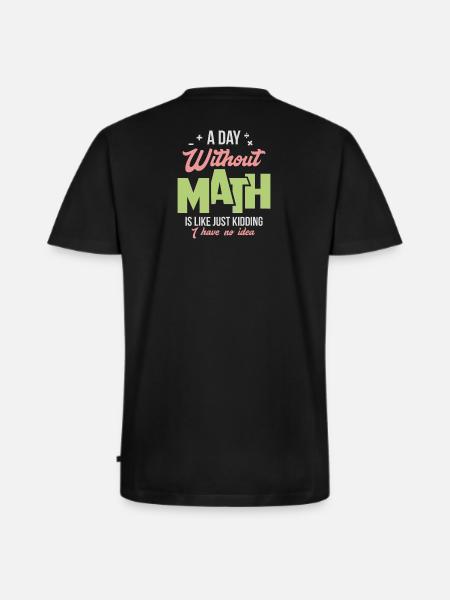 mathematics - Men's Premium Organic T-shirt with V-neck - black