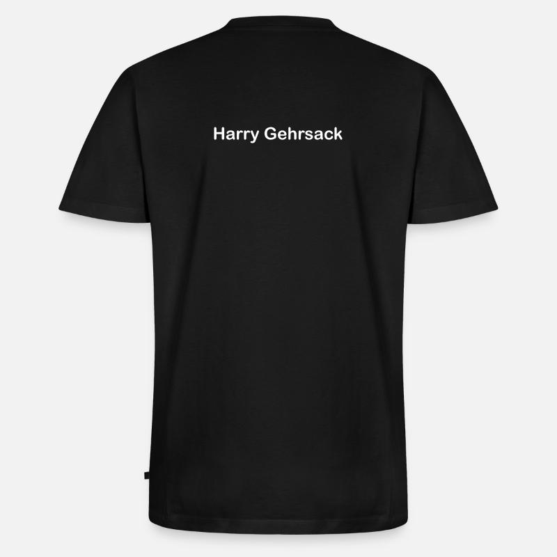 Harry Gehrsack - Männer Premium Bio T-Shirt mit V-Ausschnitt - Schwarz