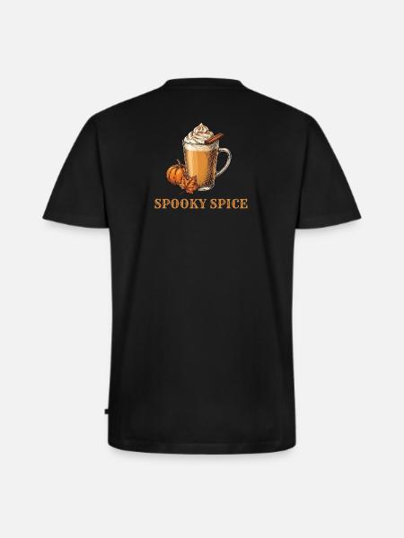 Spooky Spice Pumpkin Spice - Männer Premium Bio T-Shirt mit V-Ausschnitt - Schwarz