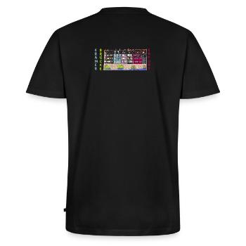 Erfurt, Krämerbrücke, Wahrzeichen Deutschland - Männer Premium Bio T-Shirt mit V-Ausschnitt - Schwarz - Hinten - Nico (187cm)