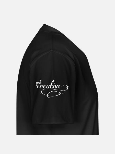 get creative - Männer Premium Bio T-Shirt mit V-Ausschnitt - Schwarz