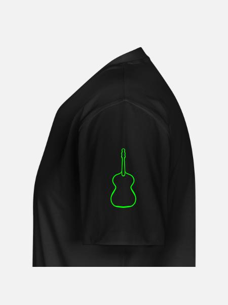 Guitar - Men's Premium Organic T-shirt with V-neck - black