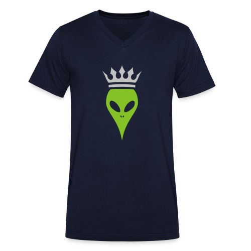 King Crown - Men's Organic V-Neck T-Shirt by Stanley & Stella