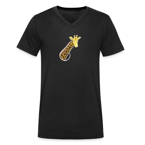 the looking giraffe - Stanley/Stella Männer Bio-T-Shirt mit V-Ausschnitt