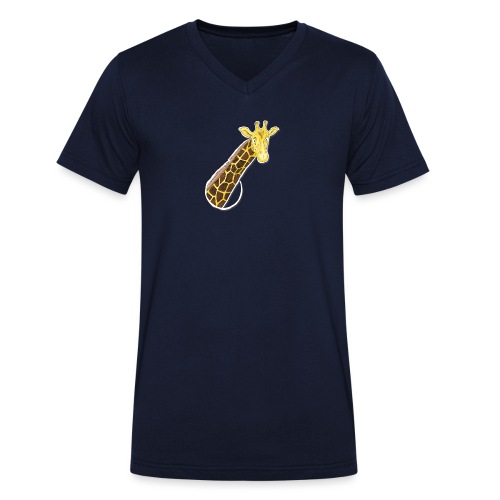 the looking giraffe - Männer Bio-T-Shirt mit V-Ausschnitt von Stanley & Stella