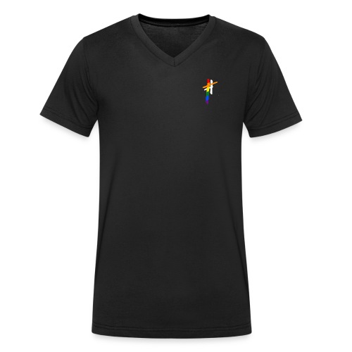 OutInChurch - #rainbow - Männer Bio-T-Shirt mit V-Ausschnitt von Stanley & Stella
