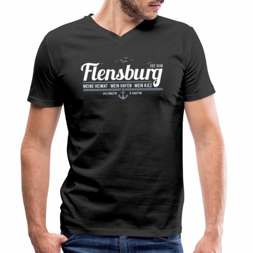 Flensburg - meine Heimat, mein Hafen, mein Kiez - Männer Bio-T-Shirt mit V-Ausschnitt von Stanley & Stella