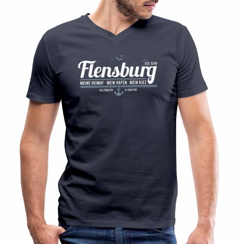 Flensburg - meine Heimat, mein Hafen, mein Kiez - Männer Bio-T-Shirt mit V-Ausschnitt von Stanley & Stella