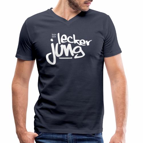 Lecker Jung - Männer Bio-T-Shirt mit V-Ausschnitt von Stanley & Stella