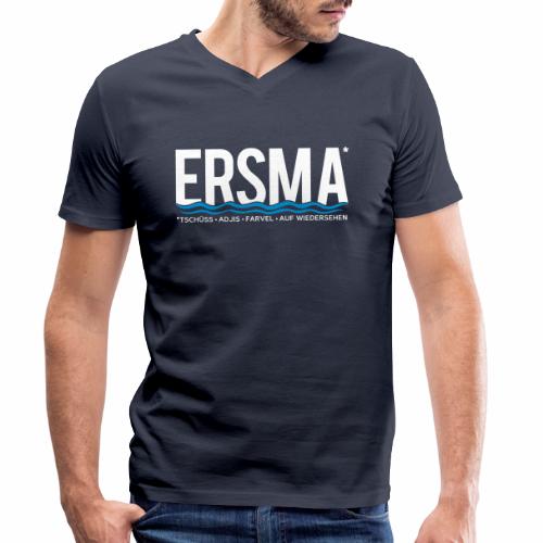 ERSMA - Tschüss, Adjis, Farvel und Auf Wiedersehen - Männer Bio-T-Shirt mit V-Ausschnitt von Stanley & Stella
