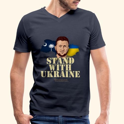 Ukraine South Carolina - Männer Bio-T-Shirt mit V-Ausschnitt von Stanley & Stella