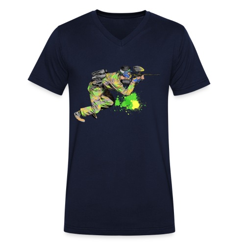 paintball - Stanley/Stella Männer Bio-T-Shirt mit V-Ausschnitt