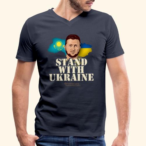 Ukraine Kasachstan - Stanley/Stella Männer Bio-T-Shirt mit V-Ausschnitt