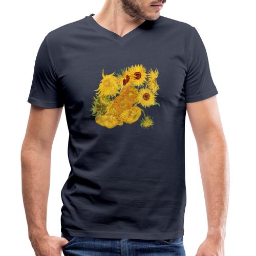 Vincent van Gogh Sonnenblumen Sunflowers Art Kunst - Männer Bio-T-Shirt mit V-Ausschnitt von Stanley & Stella