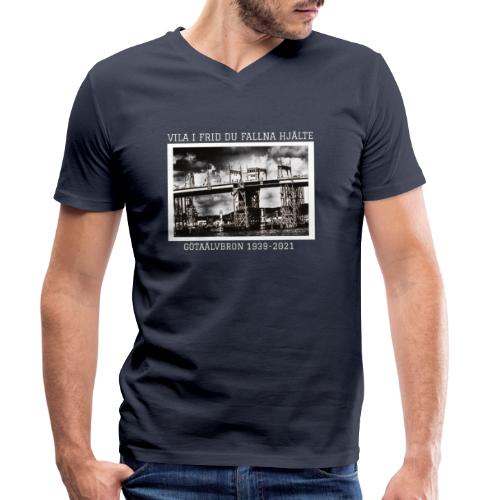 Götaälvbron 1939-2021 - Ekologisk T-shirt med V-ringning herr från Stanley/Stella