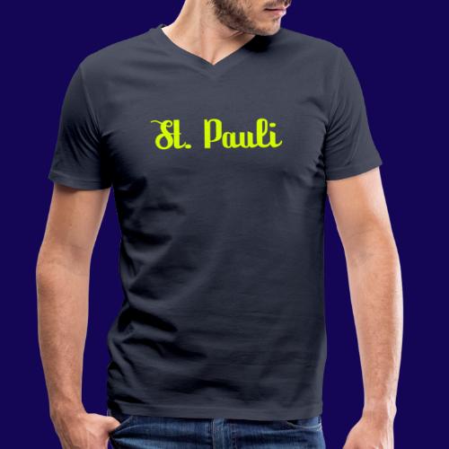 St. Pauli Logotype: Dein Kieztour Begleiter - Stanley/Stella Männer Bio-T-Shirt mit V-Ausschnitt