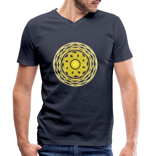 Energie Sonne Schutz Symbol - Motivation - Stanley/Stella Männer Bio-T-Shirt mit V-Ausschnitt