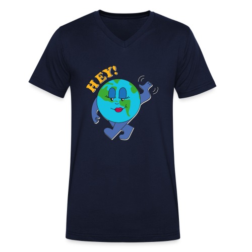 Hallo Earth - Stanley/Stella Männer Bio-T-Shirt mit V-Ausschnitt