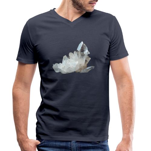 Bergkristall Mineral Quarz - Männer Bio-T-Shirt mit V-Ausschnitt von Stanley & Stella