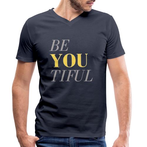 Cooles Beyoutiful Design als Geschenk - Stanley/Stella Männer Bio-T-Shirt mit V-Ausschnitt
