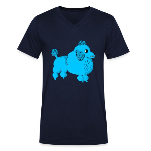 moody poodle - Männer Bio-T-Shirt mit V-Ausschnitt von Stanley & Stella
