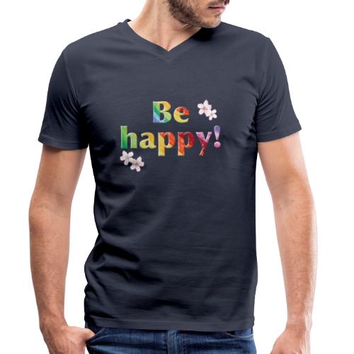 Be happy Rainbow - Sonja Ariel von Staden - Männer Bio-T-Shirt mit V-Ausschnitt von Stanley & Stella