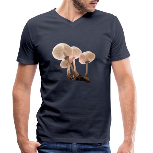 Pilze Herbst Mushrooms - Männer Bio-T-Shirt mit V-Ausschnitt von Stanley & Stella