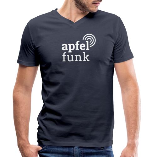 Apfelfunk Dark Edition - Stanley/Stella Männer Bio-T-Shirt mit V-Ausschnitt