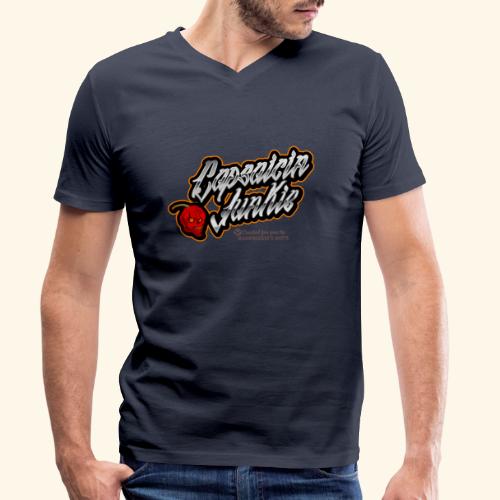Chili Pepper Capsaicin Junkie - Männer Bio-T-Shirt mit V-Ausschnitt von Stanley & Stella