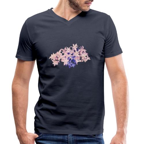 Hyazinthe Frühling Spring - Männer Bio-T-Shirt mit V-Ausschnitt von Stanley & Stella