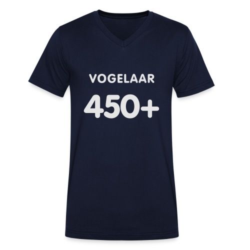 Dutch Birding 450 plus - Mannen bio T-shirt met V-hals van Stanley & Stella