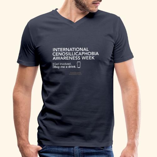 Cenosillicaphobia T Shirt Awareness Week Spruch - Männer Bio-T-Shirt mit V-Ausschnitt von Stanley & Stella