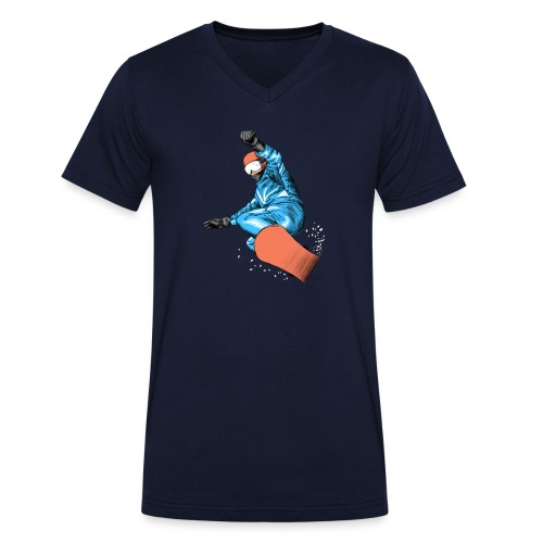 Snowboard - Männer Bio-T-Shirt mit V-Ausschnitt von Stanley & Stella