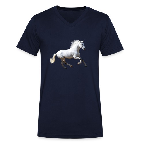 Pferd - Männer Bio-T-Shirt mit V-Ausschnitt von Stanley & Stella
