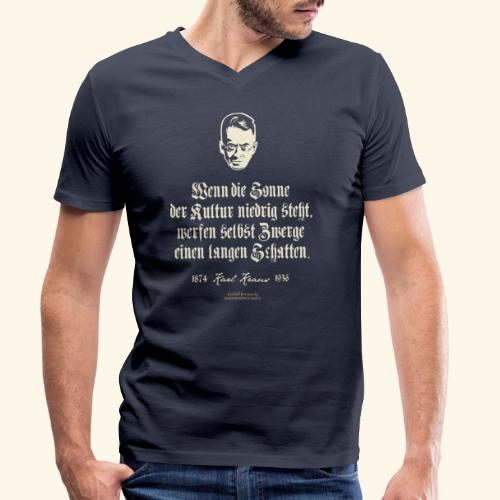 Karl Kraus Zitate T-Shirt Sonne der Kultur - Stanley/Stella Männer Bio-T-Shirt mit V-Ausschnitt