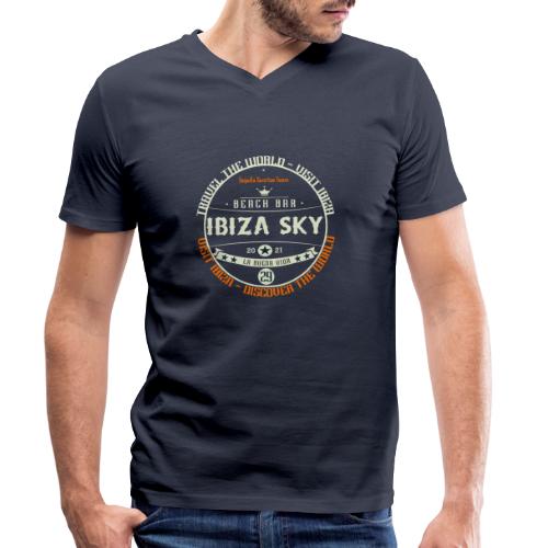 IBIZA SKY Beach Bar 29 - Travel The World - Button - Stanley/Stella Männer Bio-T-Shirt mit V-Ausschnitt
