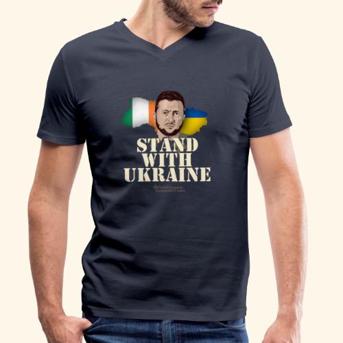 Ukraine Irland - Männer Bio-T-Shirt mit V-Ausschnitt von Stanley & Stella