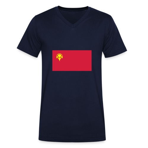 Fodbold T-shirt Kina Music Alien - Økologisk Stanley & Stella T-shirt med V-udskæring til herrer