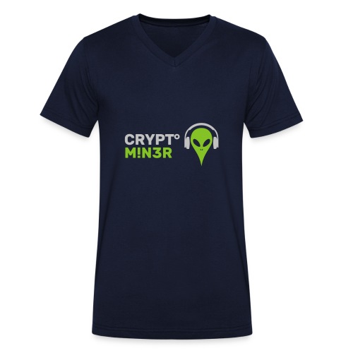 Krypto-minearbejder - Økologisk Stanley & Stella T-shirt med V-udskæring til herrer