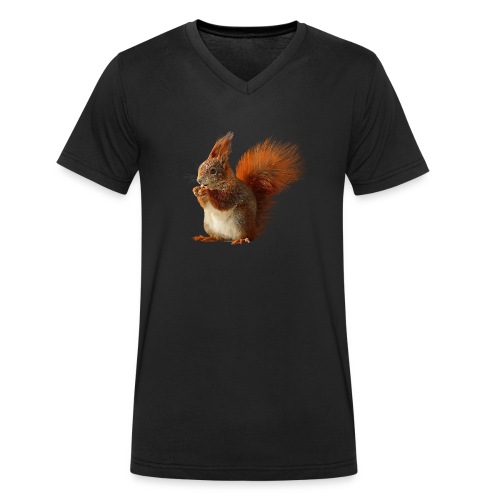 Eichhörnchen - Stanley/Stella Männer Bio-T-Shirt mit V-Ausschnitt