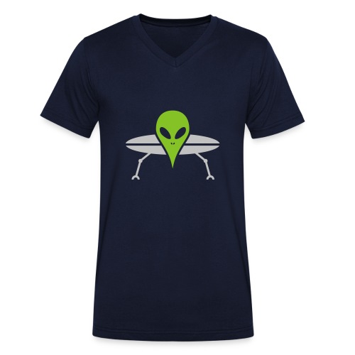 ufo - Økologisk Stanley & Stella T-shirt med V-udskæring til herrer