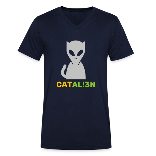 kat - Økologisk Stanley & Stella T-shirt med V-udskæring til herrer