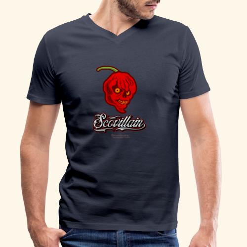 Chili Design Chilihead Scovillain - Stanley/Stella Männer Bio-T-Shirt mit V-Ausschnitt