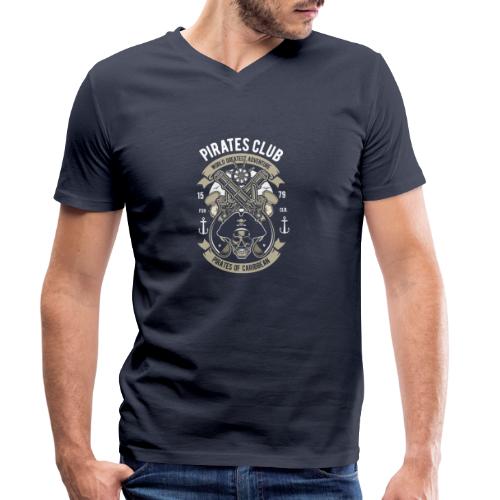 Pirates Club - Stanley/Stella Männer Bio-T-Shirt mit V-Ausschnitt