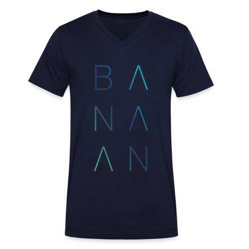 BANAAN 02 - Stanley/Stella Mannen bio-T-shirt met V-hals