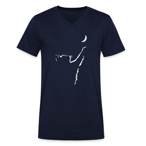 Vorschau: cat moon - Männer Bio-T-Shirt mit V-Ausschnitt von Stanley & Stella